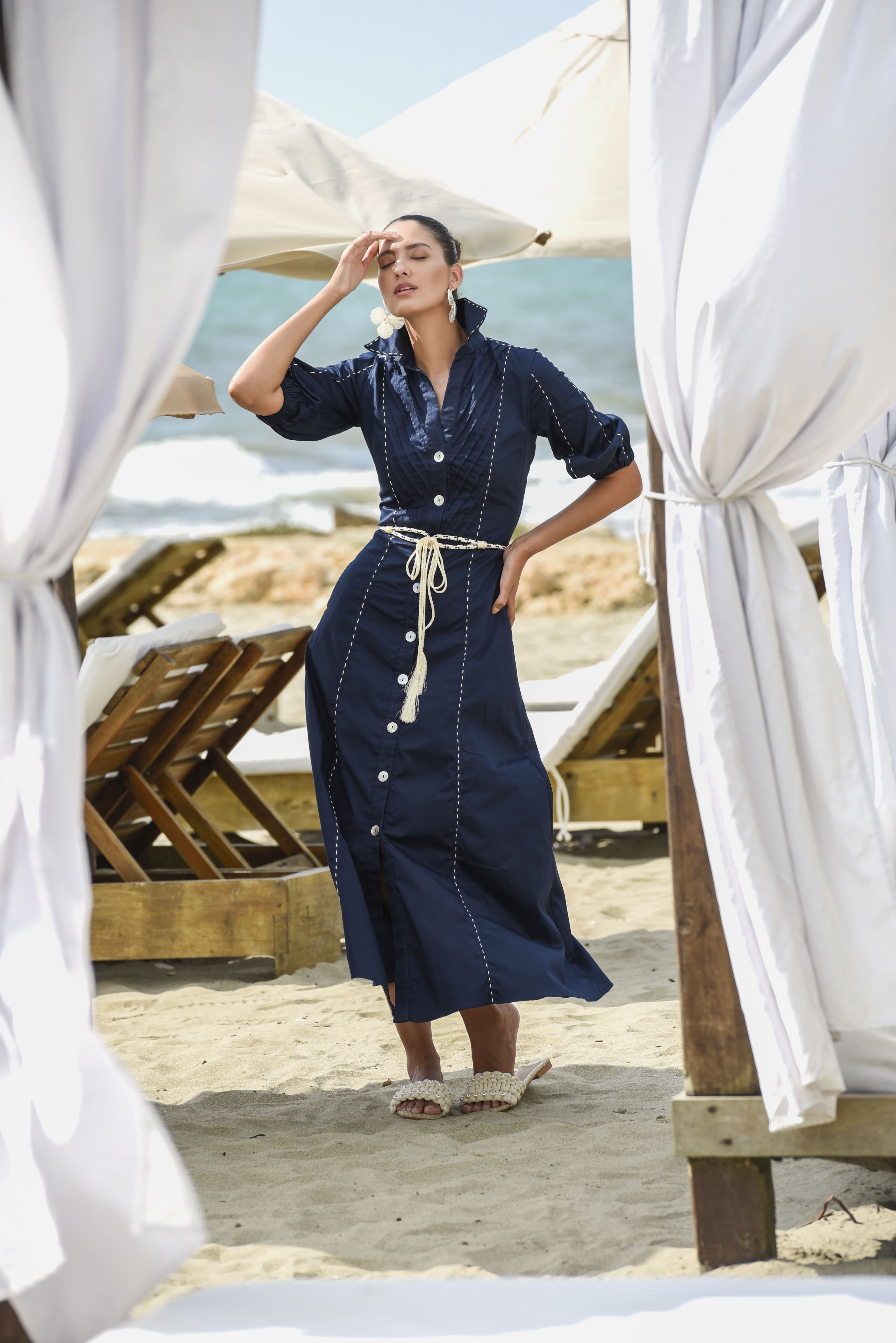 Navee Vestido Azul Navi