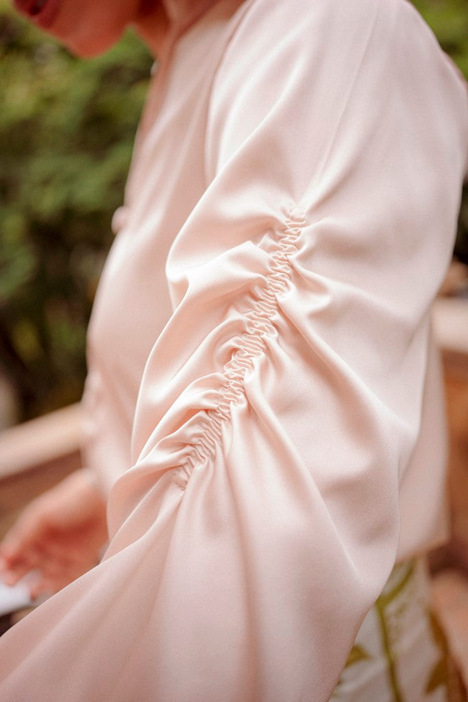 Yarey White - Blusa Con Mangas 3/4